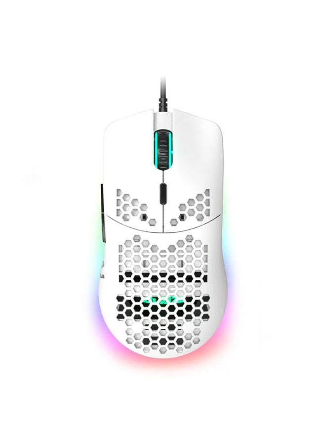 AJ390 Gaming Wired Ultra-Lightweight Honeycomb Design 16000DPI Programmable Mice 7 ons Computer Mouse for Laptop - Image 2
