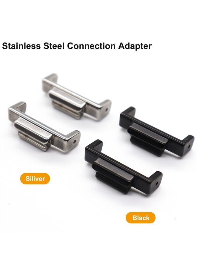 LIJINLAN Stainless Steel Adapter Convert 16mm to 22mm Band Connection Adapter Fit for Casio G-Shock DW5600/GW5610/DW9052/GDF-100/GD110/GD120/GA100/GBX110 Accessory (Metal,Black) - Image 3