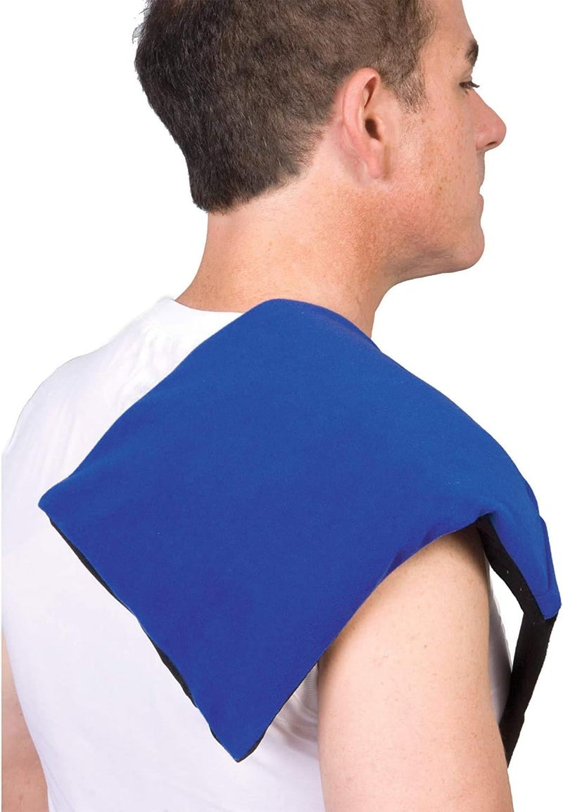 Theramed Reusable Gel Ice Pack with Straps for Pain Relief - Large 35" x 6" for Back, Neck, Knee, Ankle, and Elbow Injuries - Image 1