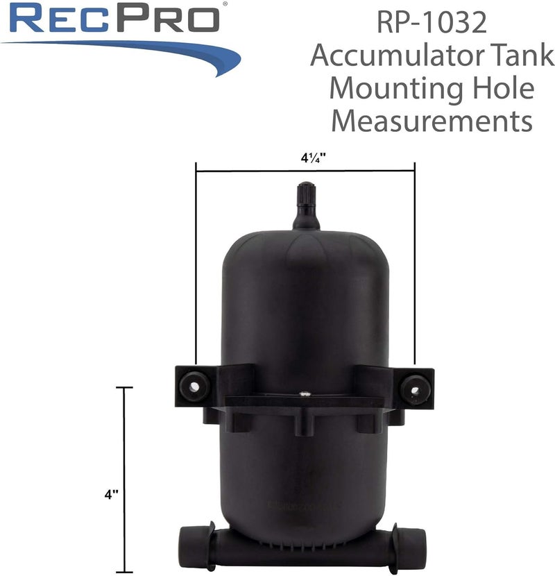 RecPro RV Accumulator Tank with Barbed Fittings - 0.75L Capacity - Image 4