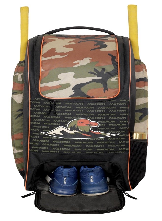MEXON Ultra Cricket Duffle Kit Bag | Fully Padded (Black/Camo) - Image 1
