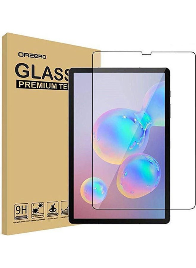 NIBEMINENT 1 Pack Compatible for Samsung Galaxy Tab S6 10.5inch Tempe Glass Screen Protector 9 Hardness HD AntiScratch FullCoverage (2.5D Arc Edges) Clear - Image 1