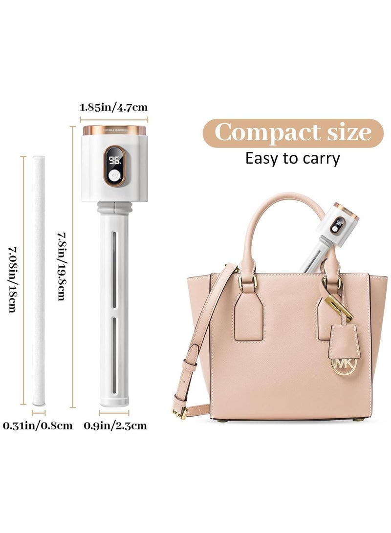 general Portable Travel Humidifier, USB Rechargeable Humidifier, Ultra Silent, Container Versatility, No Water Auto Shutoff, Hotel Office Home Bedroom Hydration Mist Meter - Image 2