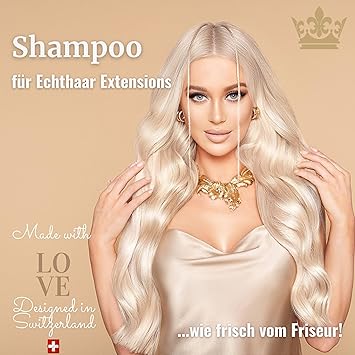 RUBIN EXTENSIONS SHAMPOO Professional Extension Hair Care Hydration Shine Protection with Green Tea Panthenol Argan Oil Repairs Protects Remy Hair Extensions ParabenFree Vegan - Image 2