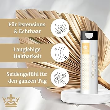 RUBIN EXTENSIONS SHAMPOO Professional Extension Hair Care Hydration Shine Protection with Green Tea Panthenol Argan Oil Repairs Protects Remy Hair Extensions ParabenFree Vegan - Image 3