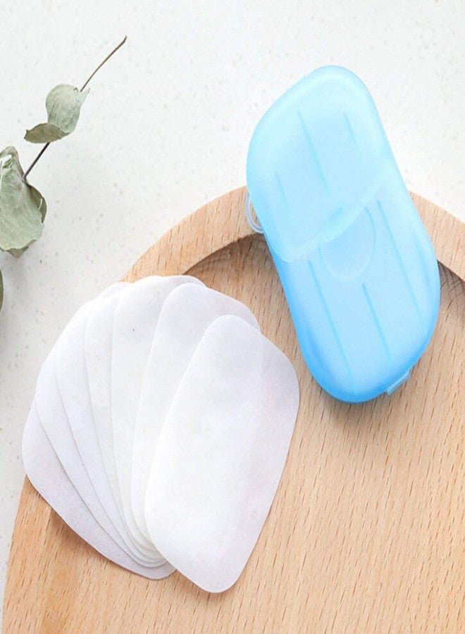 REMANG Hand Washing Cleaning Paper Soap Flakes Disposable Hand Washing Cleaning Paper Soap Flakes Mini Soap Paper Travel Hand Washing Box soap strips for travelling handwash (2 pcs) - Image 1
