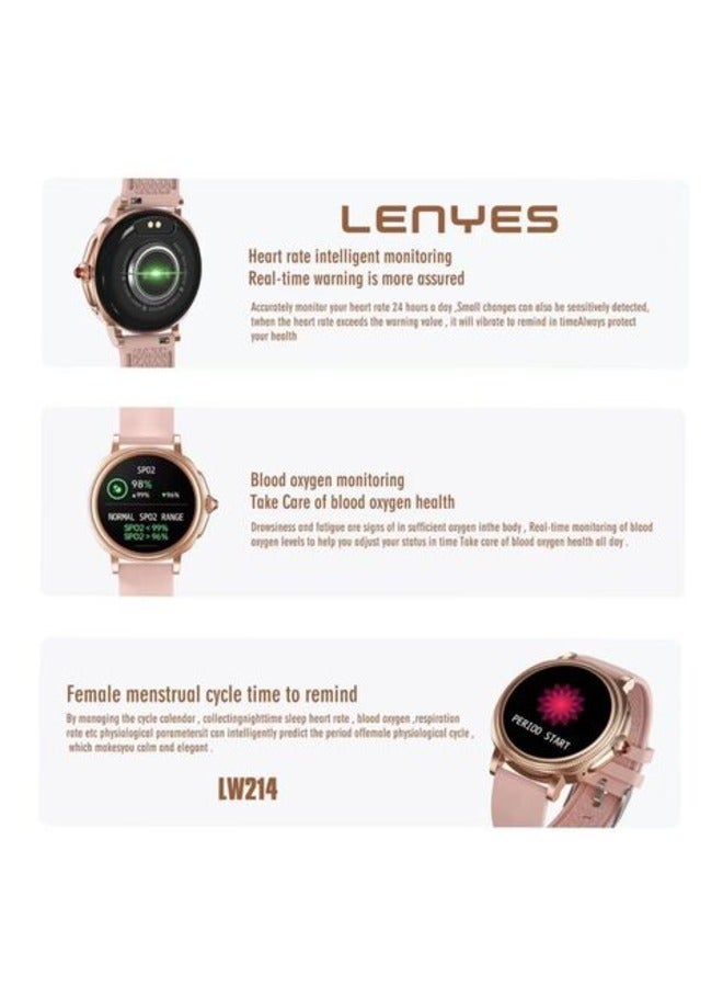Lenyes AMOLED Display Women Smart Watch, Blood Pressure Watches for Women, IP68 Waterproof Fitness Tracker Heart Rate Monitor Blood Oxygen Tracking - Image 4