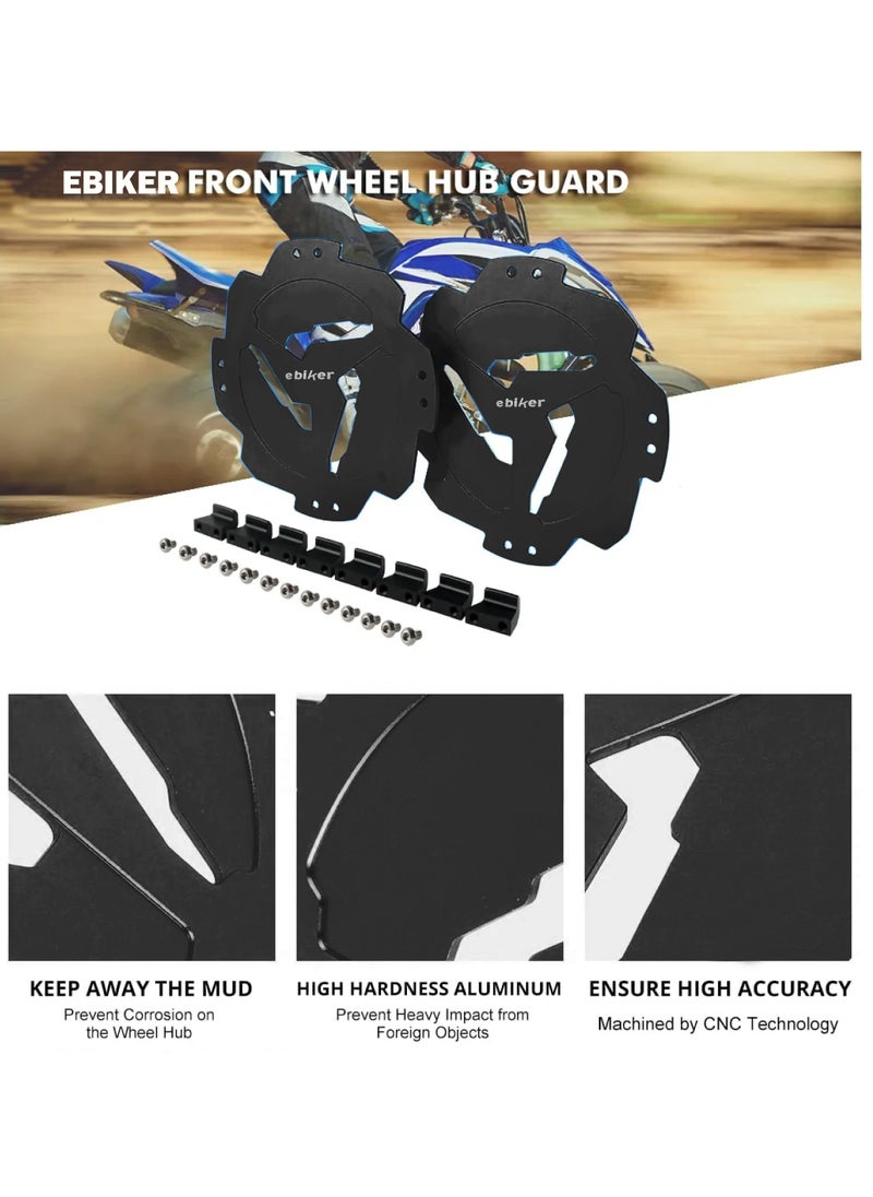 General - Front Wheel Hub Guard Protector for Yamaha RAPTOR 700R 700 2014-2021 YFZ450R 2014-2021 YFZ450 2017, Black - Image 1