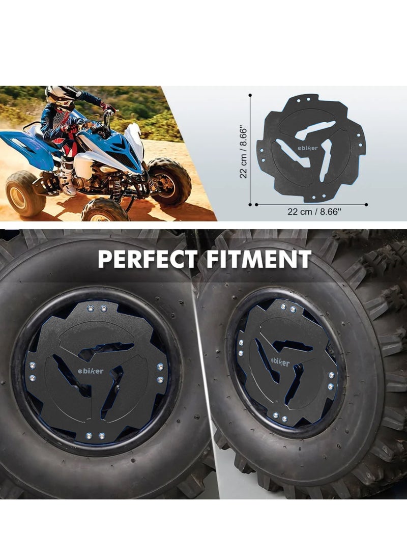 General - Front Wheel Hub Guard Protector for Yamaha RAPTOR 700R 700 2014-2021 YFZ450R 2014-2021 YFZ450 2017, Black - Image 1