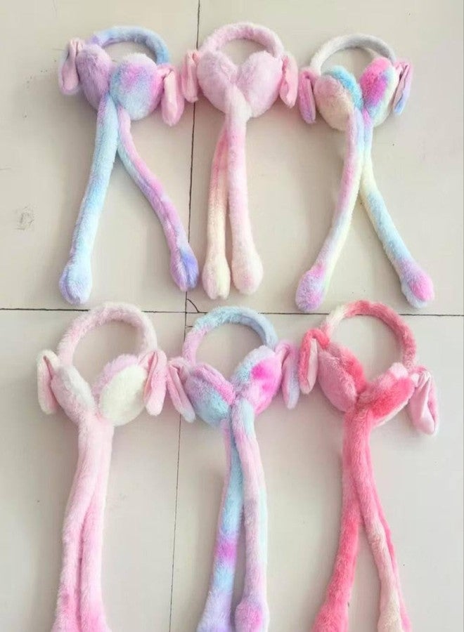 Dweezhet Cute Rabbit Ear Moving Earmuffs for Kids – Warm Plush Winter Headband for Boys & Girls | Pneumatic Animated Floppy Ear Design | Soft & Cozy Cold Weather Accessory (Pack of 1, Multicolor) - Image 2