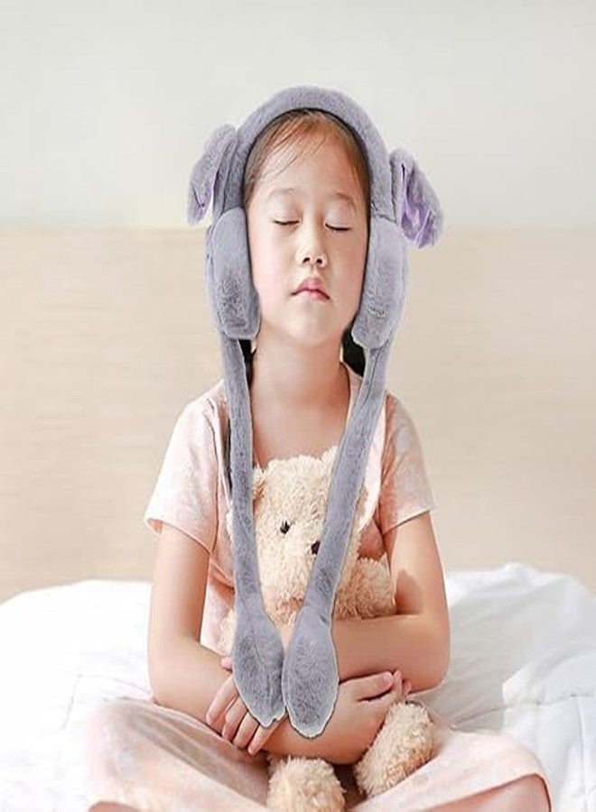 Dweezhet Cute Rabbit Ear Moving Earmuffs for Kids – Warm Plush Winter Headband for Boys & Girls | Pneumatic Animated Floppy Ear Design | Soft & Cozy Cold Weather Accessory (Pack of 1, Multicolor) - Image 5