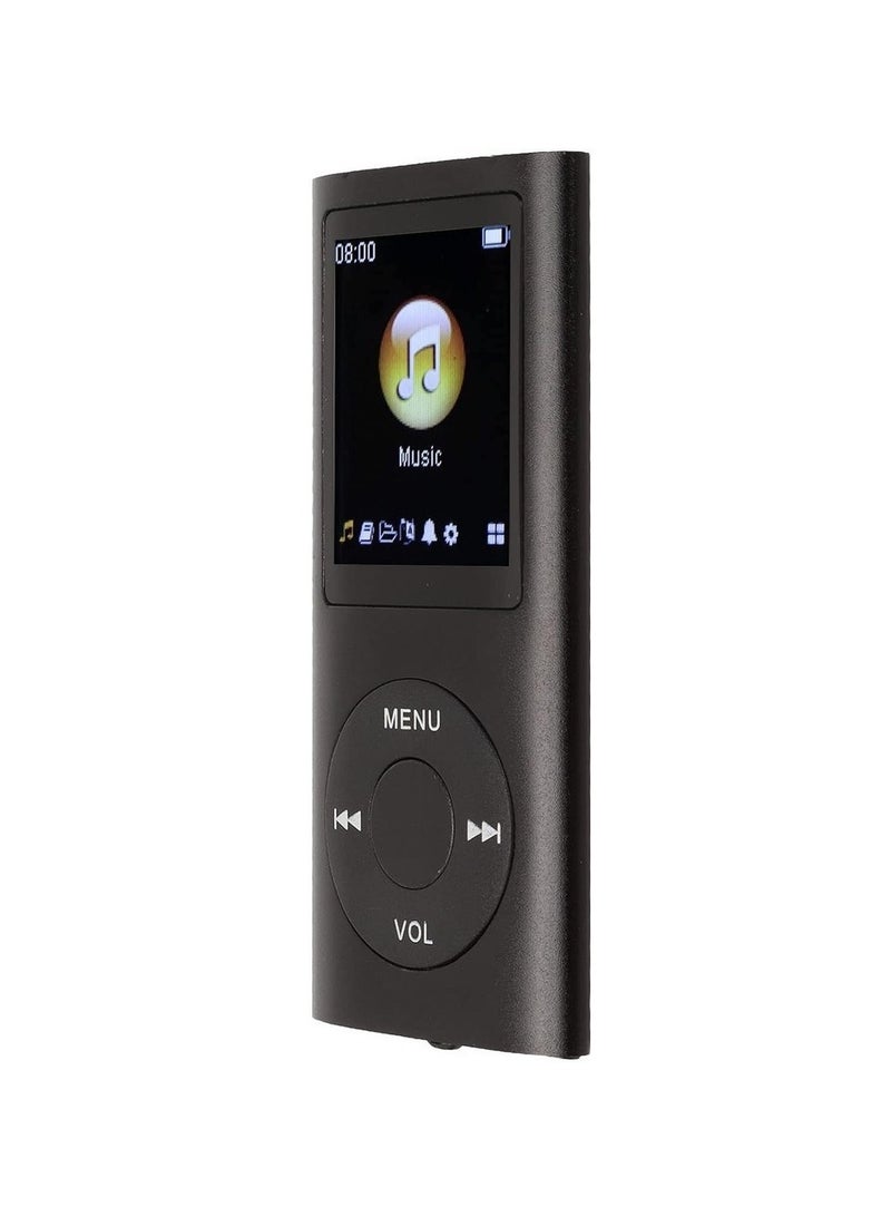 MP3 Player Music Player Supports Up To 64GB Slim Classic Digital 1 8in LCD Screen Mini USB Port With FM Radio Voice Recorder Speaker Lossless Sound Earphones Included (Black)  - Image 5