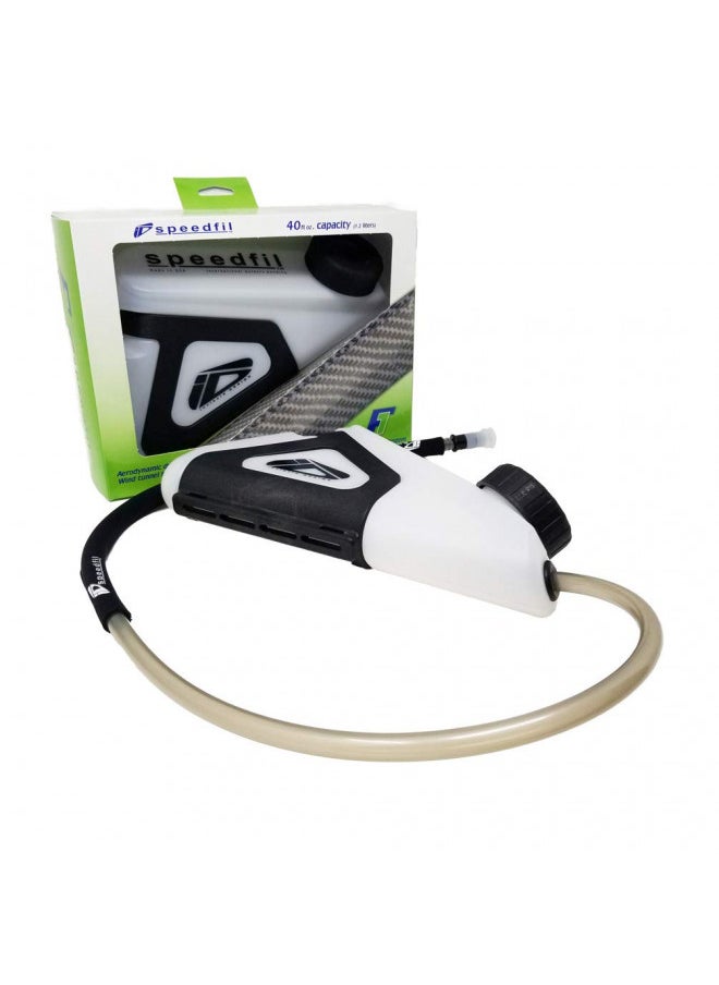 Speedfil F1 Bicycle Water Bottle, Hands-Free Frame Mounted Hydration System with Refill Port