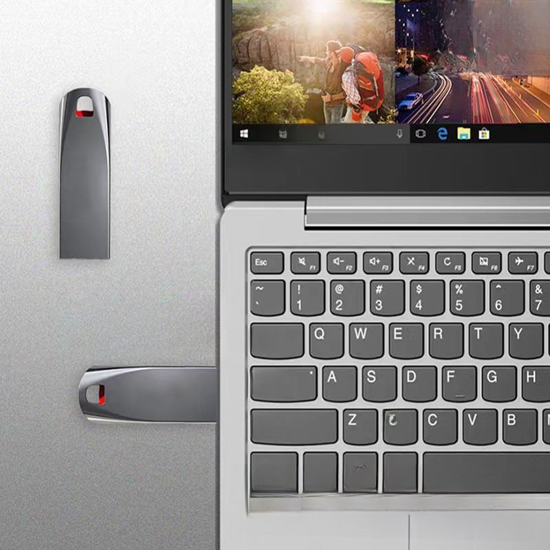 USB3.0 foreign trade cross-border USB flash disk 32g Mini USB flash disk expansion upgrade mini USB flash disk 16G 1TB 2TB car USB flash disk z71 Silver - Image 5