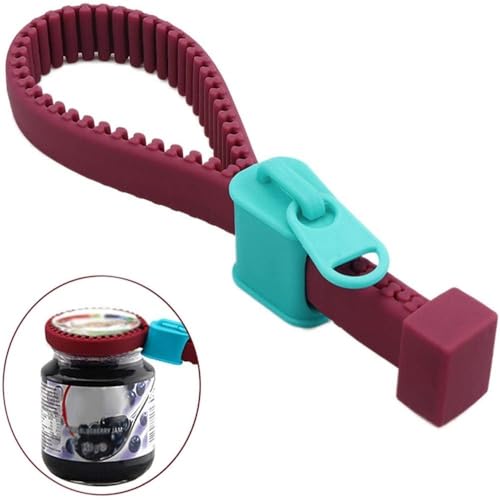 Prostuff.In® Portable Anti-Slip Zipper Style Bottle, Can & Jar Opener for Bottles Pops for Weak Hands and Seniors, Increase Friction Gripper Home Kitchen Use, Multicolour 1 Pcs - Image 3
