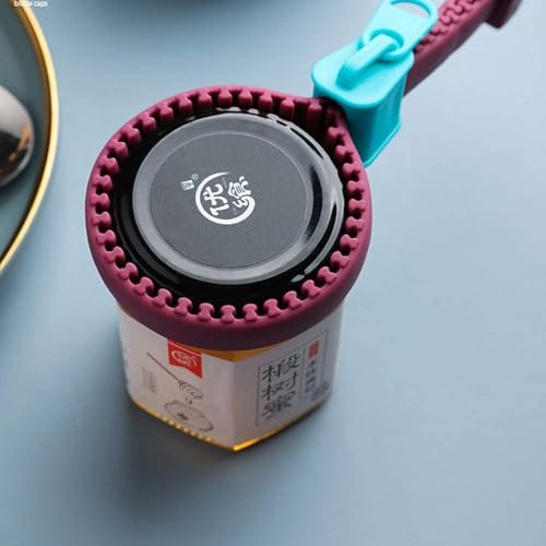 Prostuff.In® Portable Anti-Slip Zipper Style Bottle, Can & Jar Opener for Bottles Pops for Weak Hands and Seniors, Increase Friction Gripper Home Kitchen Use, Multicolour 1 Pcs - Image 5