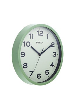 TITAN Contemporary Light Green Wall Clock with Silent Sweep Technology - 30 cm x 30 cm (Medium)  - Image 3