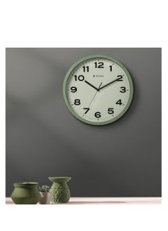 TITAN Contemporary Light Green Wall Clock with Silent Sweep Technology - 30 cm x 30 cm (Medium)  - Image 2