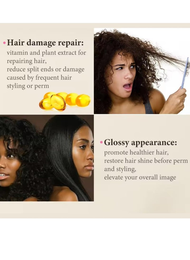 Sevich 100g Hair Straight Spray Smoothing Hair Thermal Protection Moisturize and Shine Hair with Coconut Oil and Shea Butter Hair Straightening Cream Frizzing Control Fixation Styling Cream - Image 3