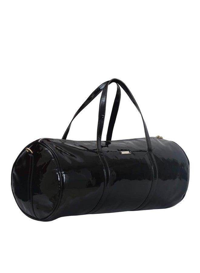 Strutt Genuine Leatherette Glint Black Magpie Tripper 24 Liters Duffel Bag for Travel for Men and Women - Image 3