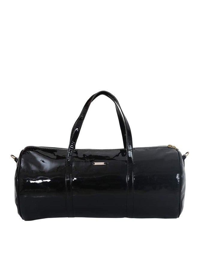 Strutt Genuine Leatherette Glint Black Magpie Tripper 24 Liters Duffel Bag for Travel for Men and Women - Image 1