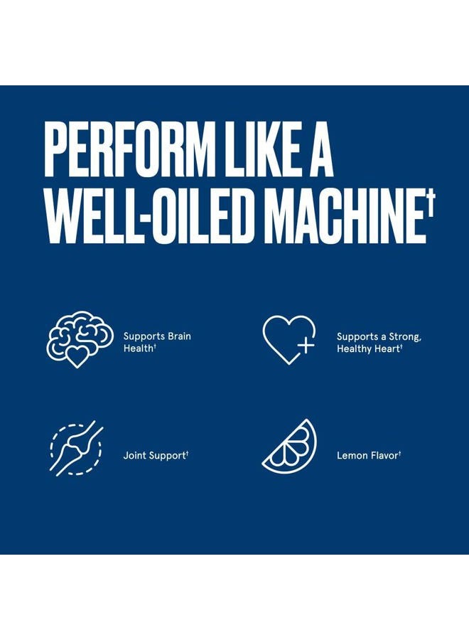 Bulletproof Lemon-Flavored Omega Krill Complex Softgels, 120 Count, Fish Oil Supplement for Brain and Heart Health - Image 4