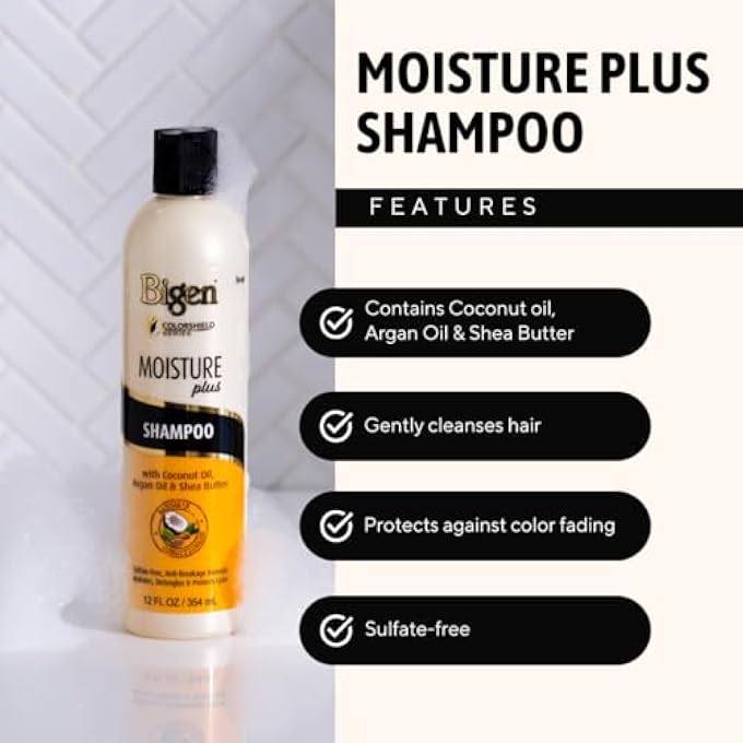Bigen MOISTURE PLUS SHAMPOO 12 OZ - 2 PACK - Image 3