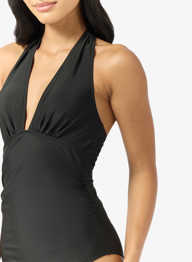 Ginger Plunge Neck Tummy Shaping Swimsuit - Image 3
