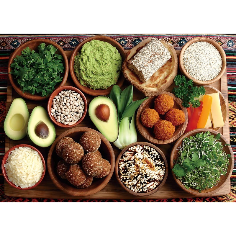 MINIWAN Colorful Healthy Food 1000 Piece Puzzle for Adults Fun Puzzles for Adults 1000 Pieces with HD Print Poster 275 197 in Dust Free for Gifts Halloween Christmas Family Games Lovers - Image 3