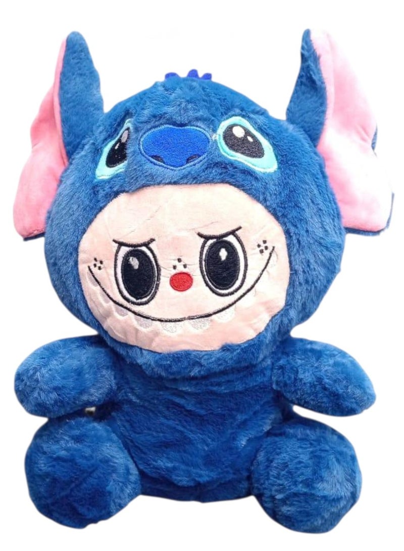 Stitch & Labubu Plush Toy 25 cm Decoration Soft Doll Suitable for Children Gift Party Gift