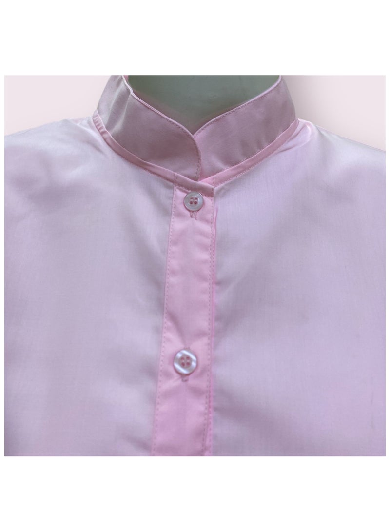 My school Pink half collar shirt from my school  - Image 1