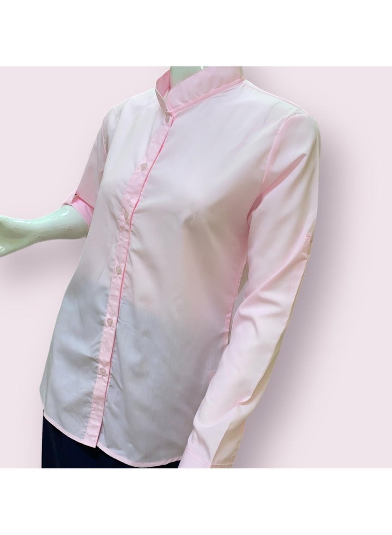 My school Pink half collar shirt from my school  - Image 2