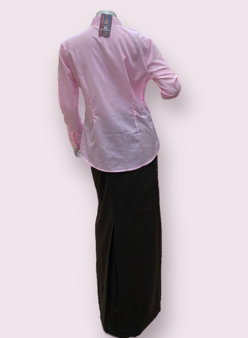My school Pink half collar shirt from my school  - Image 3