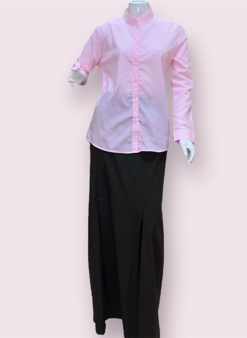 My school Pink half collar shirt from my school  - Image 4