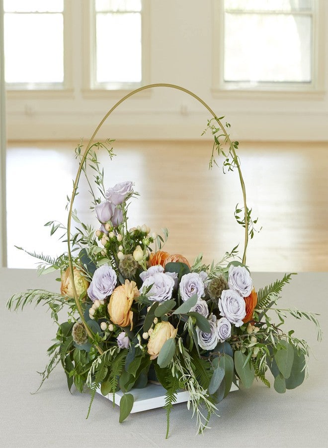 فلوراكرافت حلقة إكليل سلكية من فلورا كرافت، 8 بوصات، ذهبية اللون - Image 4