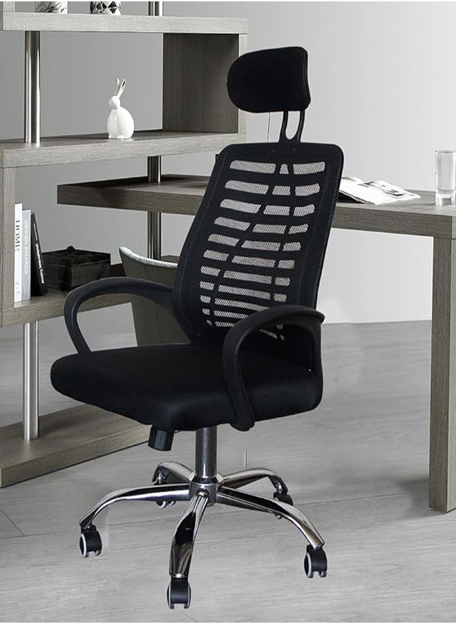 Generic - Ergonomic Office Chair,Mesh Desk Chair Swivel Computer Chair with Lumbar Support Adjustable Task Chair for Home Office Study(1 PCS) - Image 1