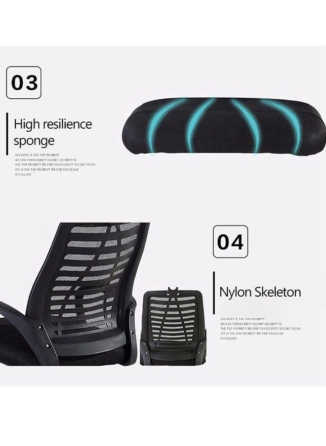 Generic - Ergonomic Office Chair,Mesh Desk Chair Swivel Computer Chair with Lumbar Support Adjustable Task Chair for Home Office Study(1 PCS) - Image 1