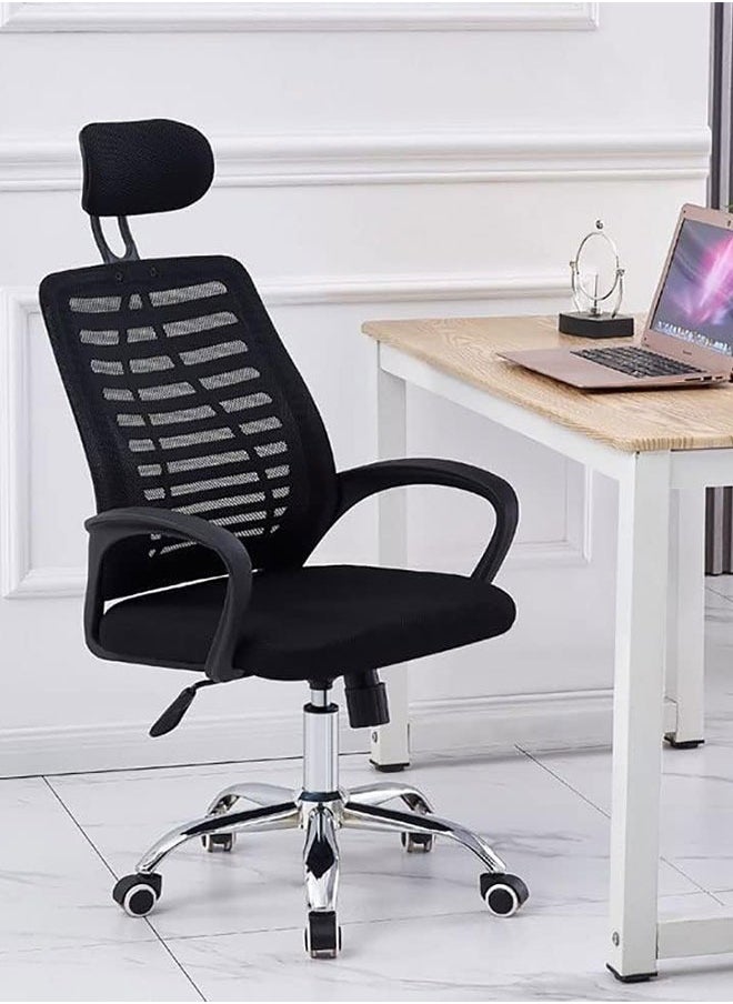 Generic - Ergonomic Office Chair,Mesh Desk Chair Swivel Computer Chair with Lumbar Support Adjustable Task Chair for Home Office Study(1 PCS) - Image 1