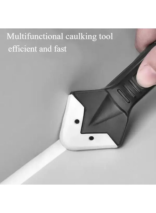 Multifunctional Set With Replacement Head Caulk Finishing Tool Ergonomic Handle - Image 3