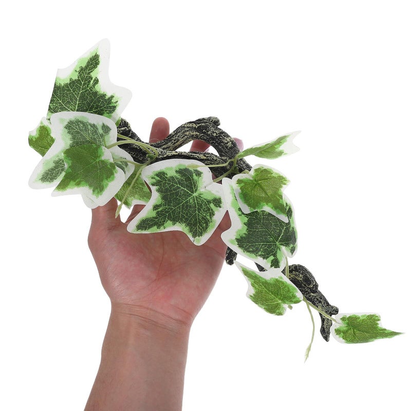 Realistic Resin Terrarium Branch 9 Inch, Artificial Faux Reptile Climbing Resting Habitat Decoration - Image 5
