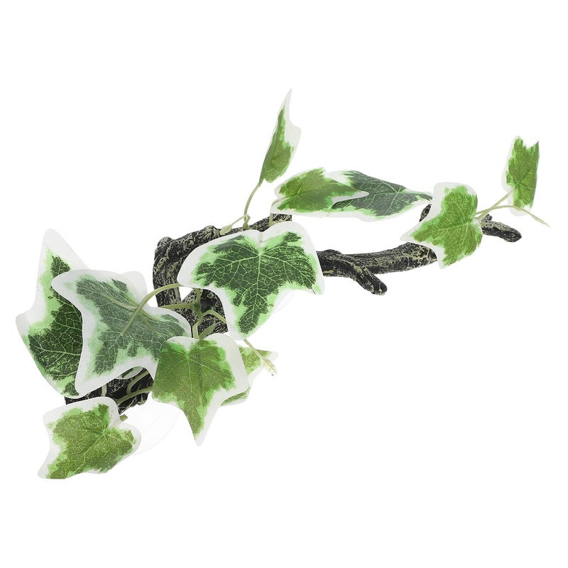Realistic Resin Terrarium Branch 9 Inch, Artificial Faux Reptile Climbing Resting Habitat Decoration - Image 2