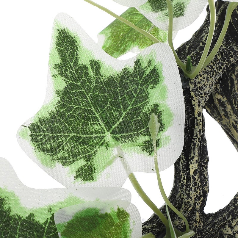 Realistic Resin Terrarium Branch 9 Inch, Artificial Faux Reptile Climbing Resting Habitat Decoration - Image 4