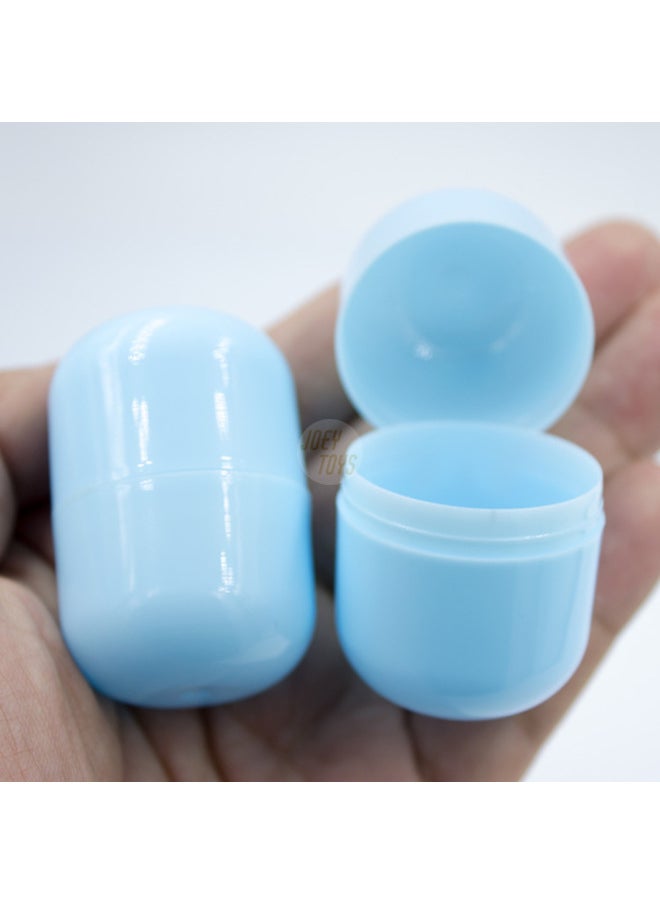null - Suit 32x 47mm Conjoined Capsule Twist Shell Mini Pill Storage Box ToyVeningCapsules-Color:Fully Transparent-Specifications:30 Pieces/bag (buttoned, Empty Shell) - Image 1