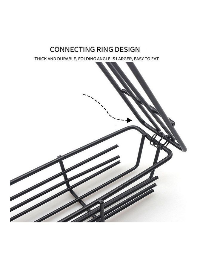 نيبمينينت طقم مشابك شواء شبكية مع مقبض خشبي مكون من قطعتين أسود/بيج 52x5x12سم - Image 4