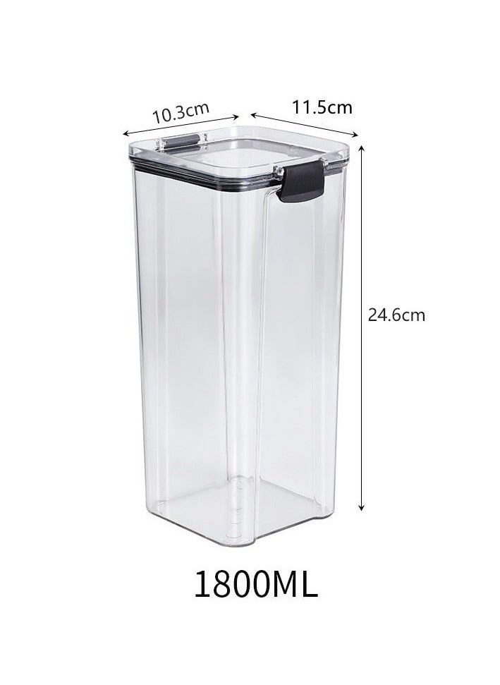 ZIMNEST - Set of 3 pieces 1800ML Airtight Food Storage with Lid, Double Sealed Thick storage Jar, Leak Proof, Easy to Clean, BPA Free, Kitchen and Other Storage - Image 1