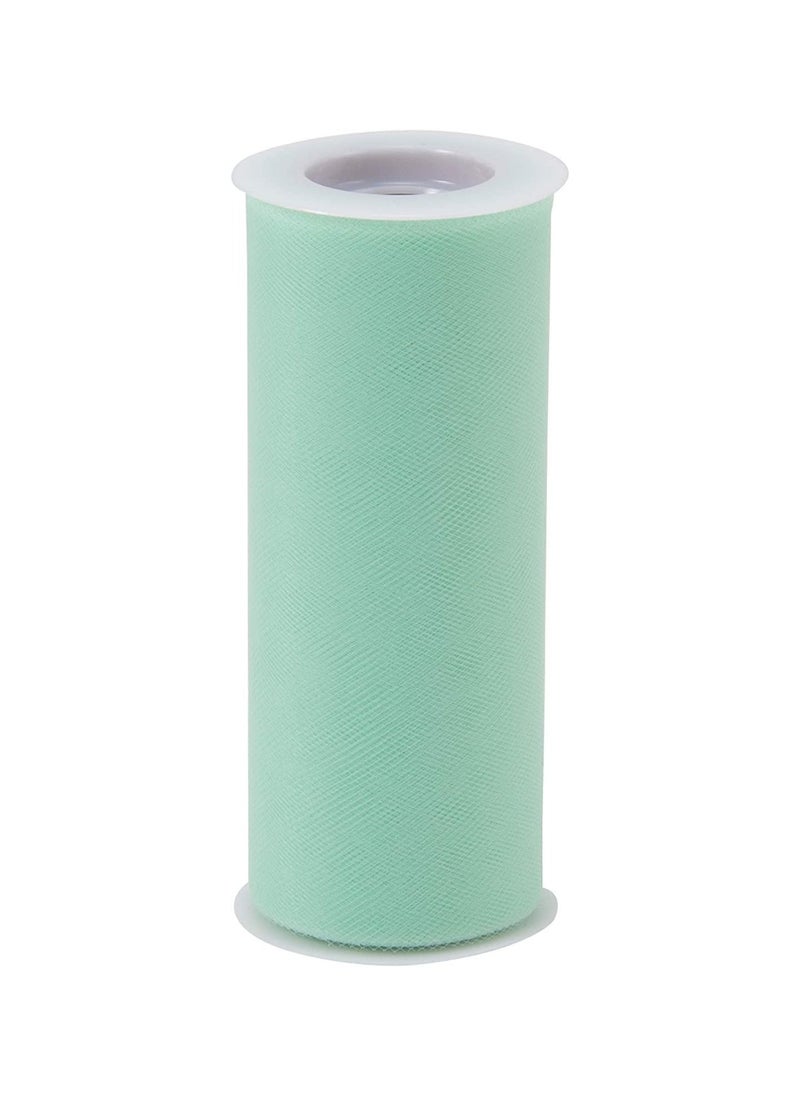 Party with Emma Tulle Fabric Rolls 6 Inch Tulle Ribbon Netting Spool for Tutu Skirt Wedding Baby Shower Birthday Party Decorations Gift Wrapping DIY Crafts (Mint 3 Rolls)  - Image 1