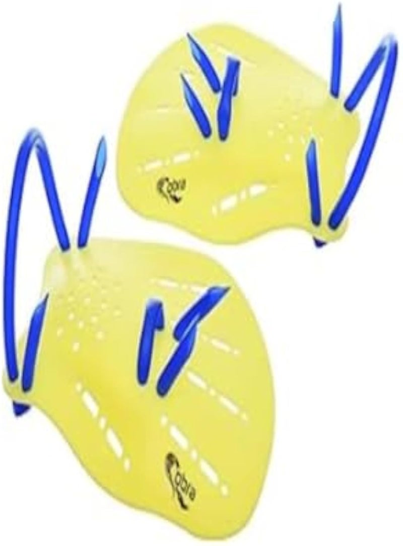 Yellow Spirit Hand Premium Swimming Hand Paddles, Large - Yellow