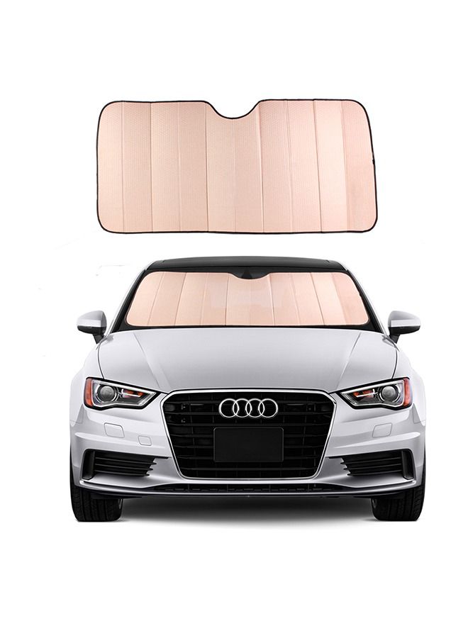 MOB Sun Shade Rose Gold Sun Shade Vehicle Cool-UV Ray Protector 
Car Sunshade Windshield-Jumbo Standard - Image 1