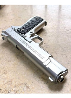 Generic Colt USA metal and plastic beaded pistol with silver comb magazine  - Image 2