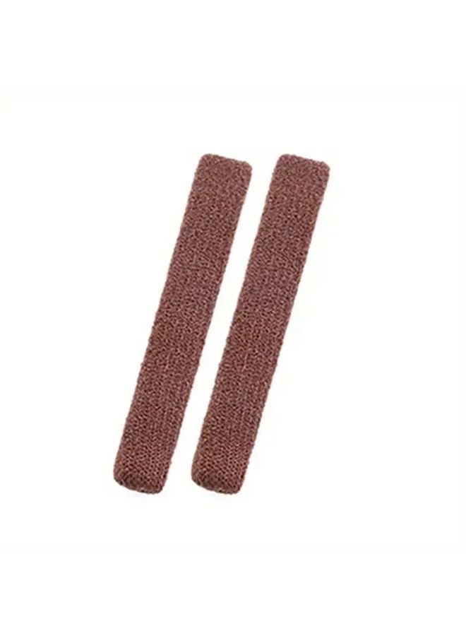 Brown Non Slip Soft Elastic Glasses Arm Pads And Ear Clips For Eyewear Comfort - Image 1